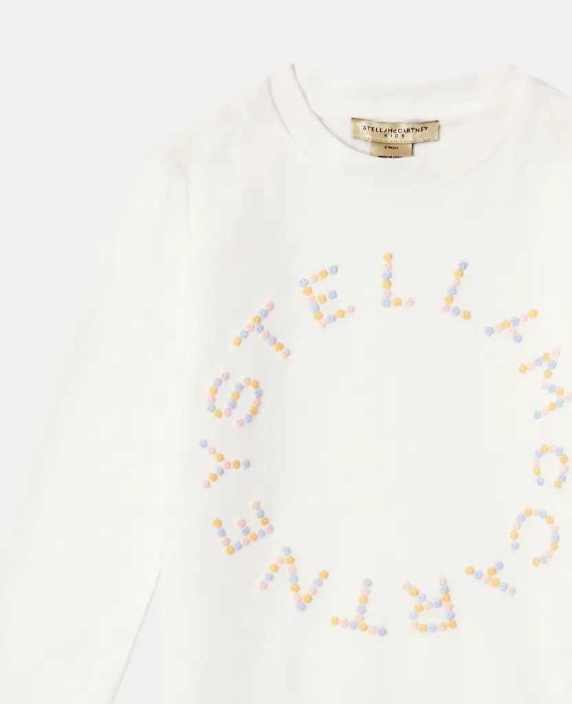 Stella Sweatshirt Blanc Fleurs.webp