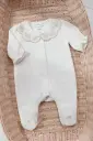 Pyjama Ecru Velours Col Claudine (1mois).webp