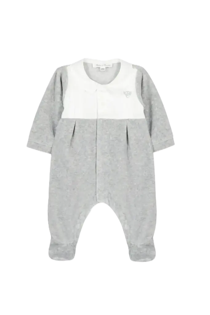 Pyjama Gris Clair Velours  (1mois).webp