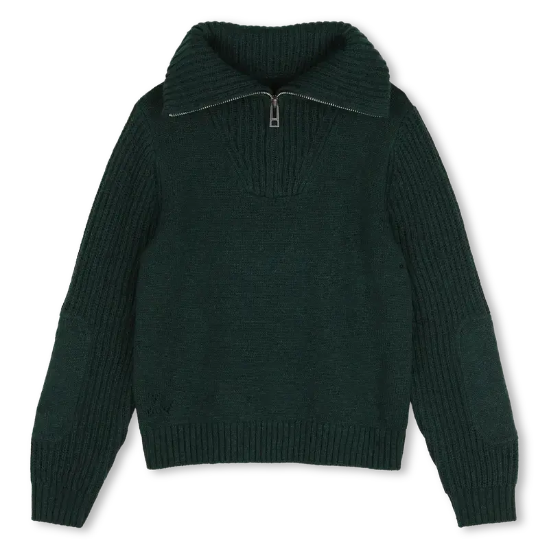 Pull Vert Trellis Chiné  (14ans).webp