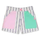 Short Woven White Blue