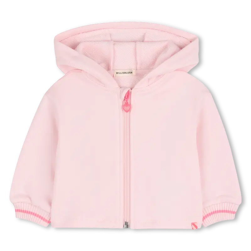 Hoodie Zip Pink Pale 