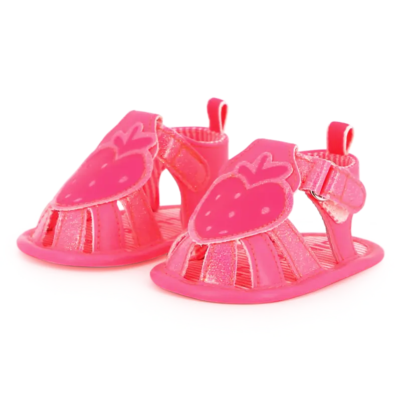 Sandales Baby Rose Fluo