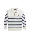 Sweat Demi-zip White/Navy 