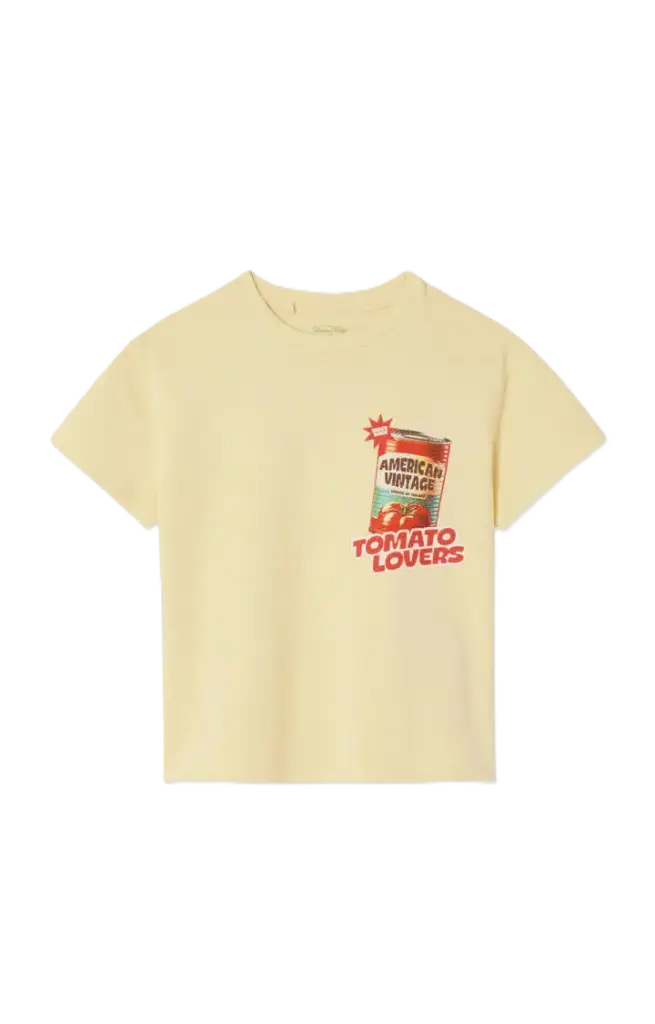 T-shirt Fizvalley Creme Tomato Lovers 