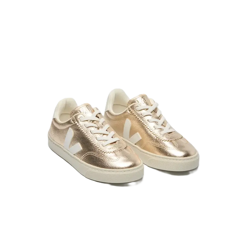 Small Volley O.T. Leather Platine White