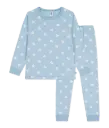 Pyjama A0FYD Bleu Cœurs blancs