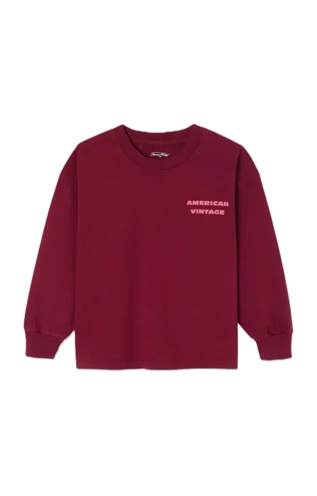 T-shirt Fizvalley Bordeaux 