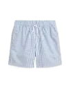 Short de Bain Carreaux Bleu TRAVLR 