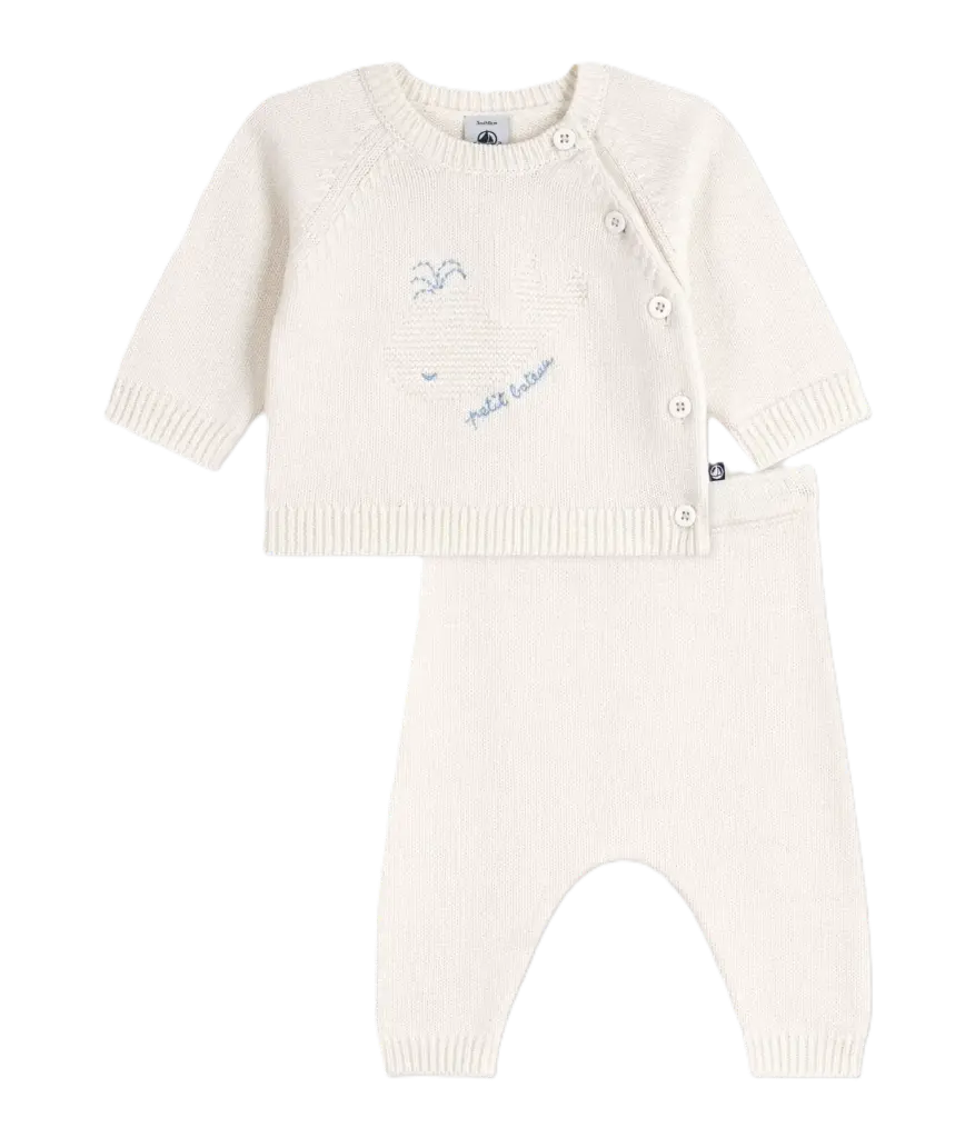 Ensemble 2 pieces A0FI5 Blanc Maille