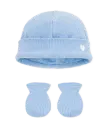 Bonnet + Mouffles A0FZZ Bleu