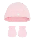 Bonnet + Mouffles A0G03 Rose