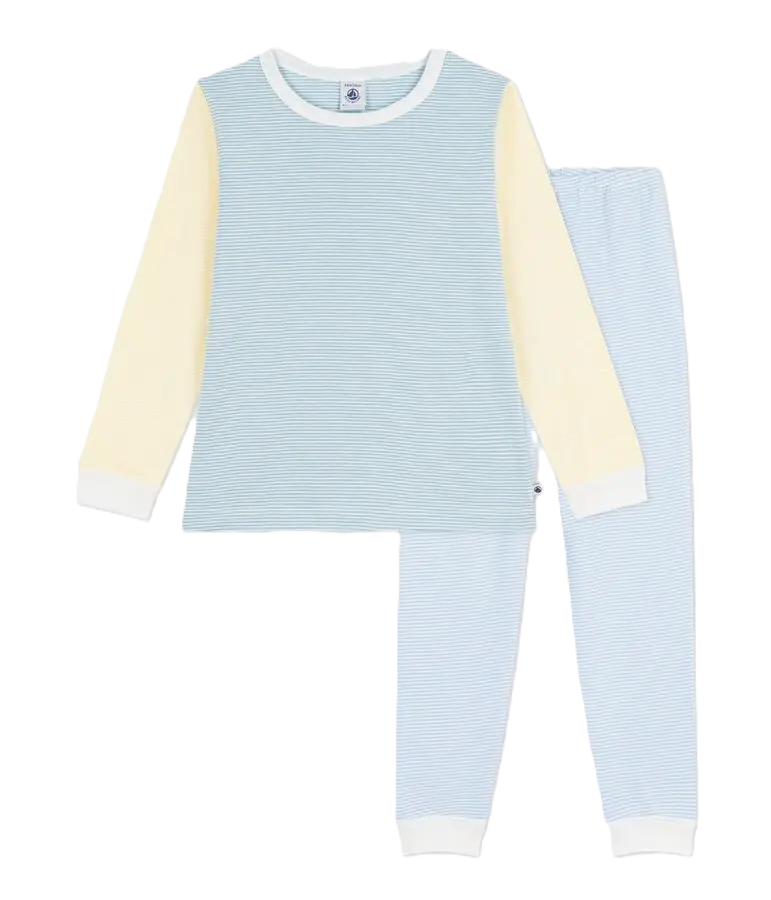 Pyjama A0F8W Bleu Rayé