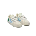 Small V-90 O.T Leather White Aqua Emeraude