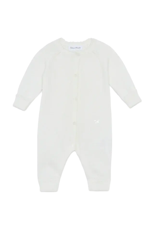 Combinaison Longue Ecru Torsadé