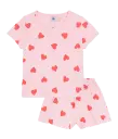 Pyjacourt A0F87 Rose Coeurs Rouges