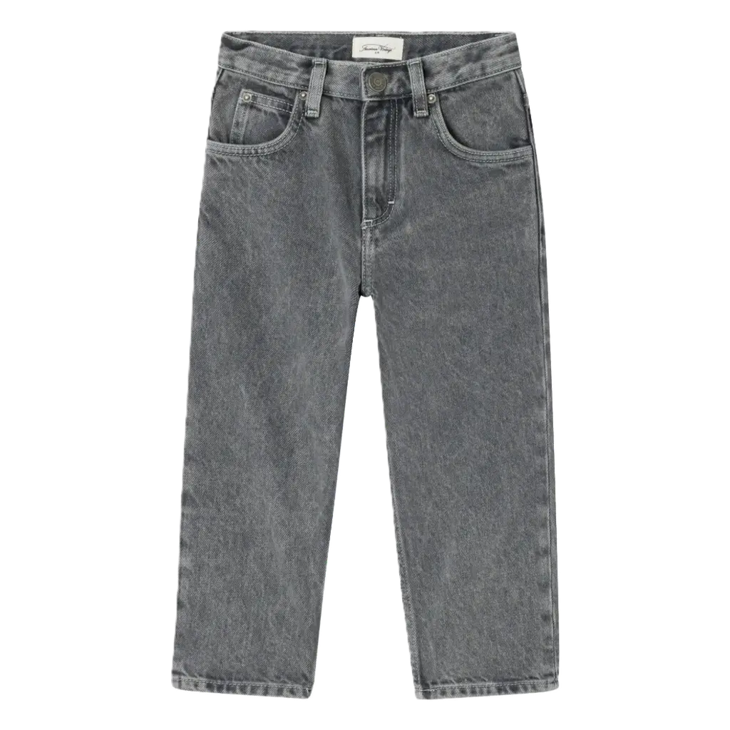 Jeans 5 Poches Gris Vintage 
