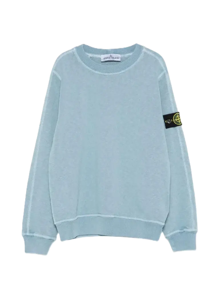 Sweat Col Rond Bleu