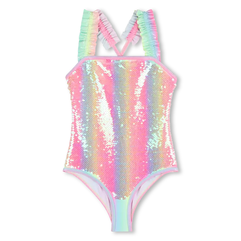 Maillot De Bain Une Pièce Multicoloure Paillete