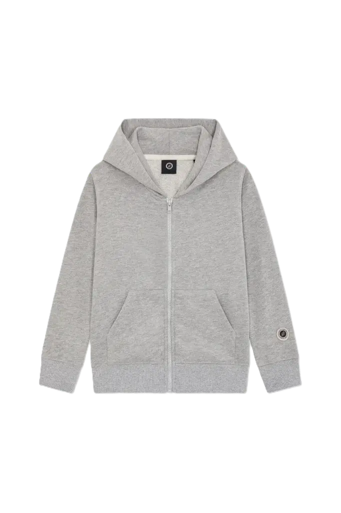 Iconic Zip Grey Marl 