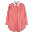 Robe Rayée Rose-Orange