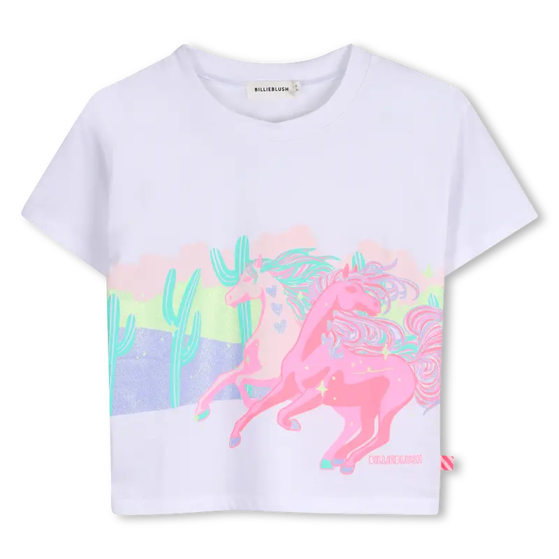 T-shirt White Licorne 