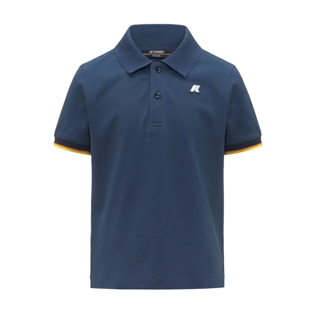 Polo P.Vincent Pique Blue Insignia