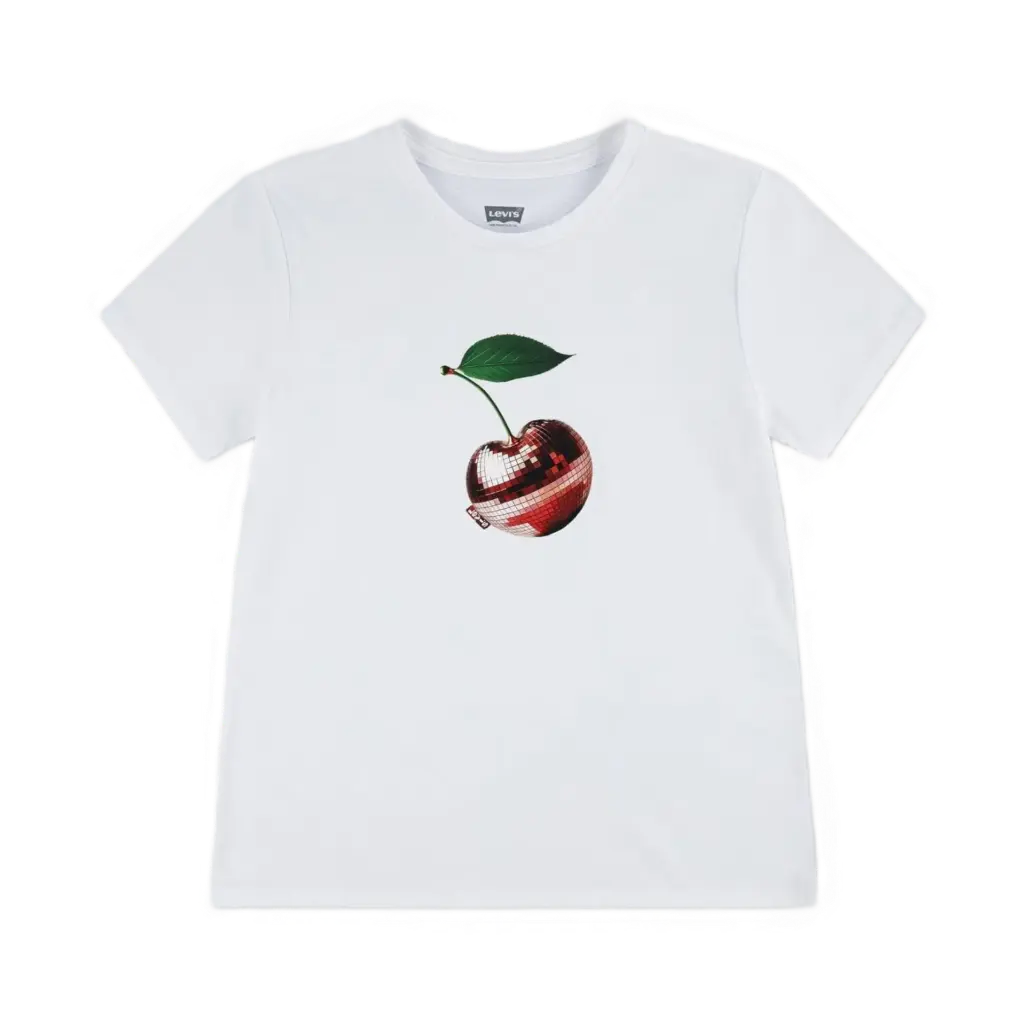 T-Shirt Disco Cherry Bright White