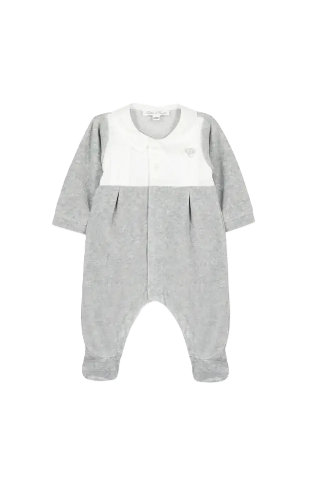 Pyjama Gris Clair Velours 