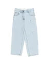 Jean Light Blue Œillets 