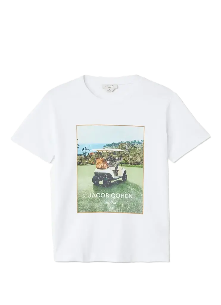 T-Shirt JFS310.B041 Golf Blanc