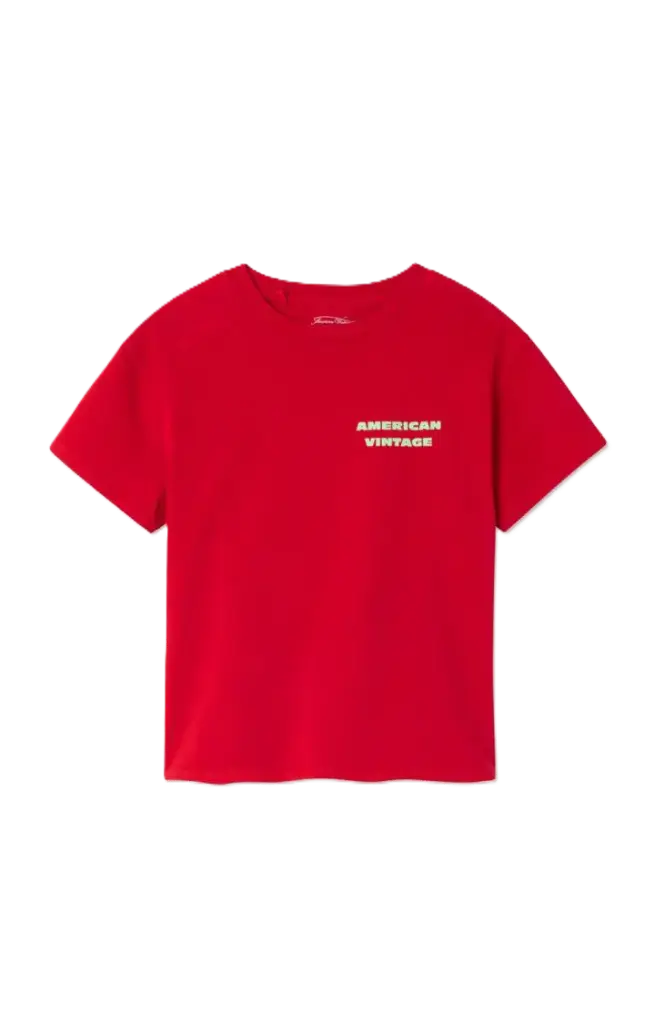 T-shirt Fizvalley Rubis Vintage 