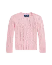 Cable Pullover Pink Boutons