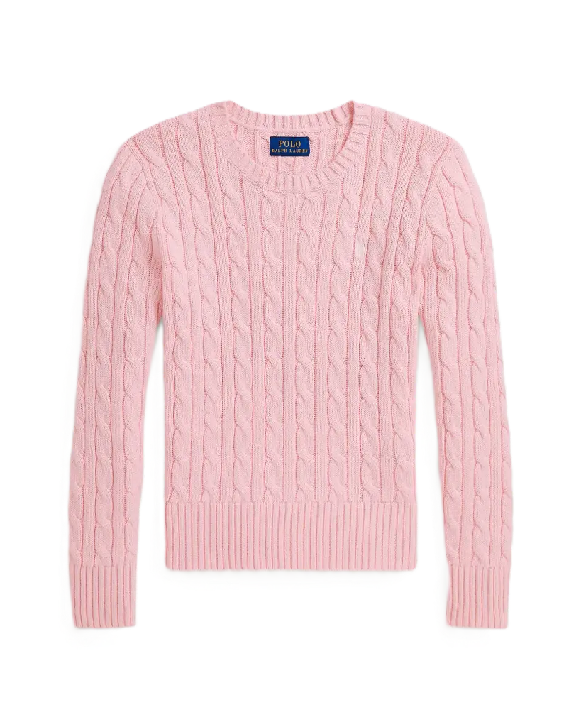 Cable Pullover Pink