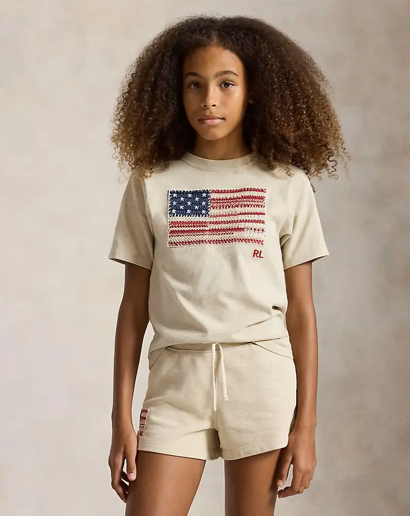 T-Shirt Flag Dune Tan
