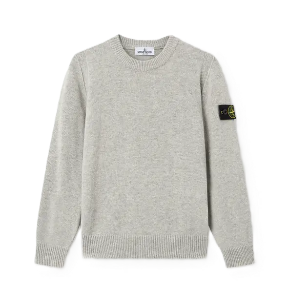 Crew Neck Melange Grey