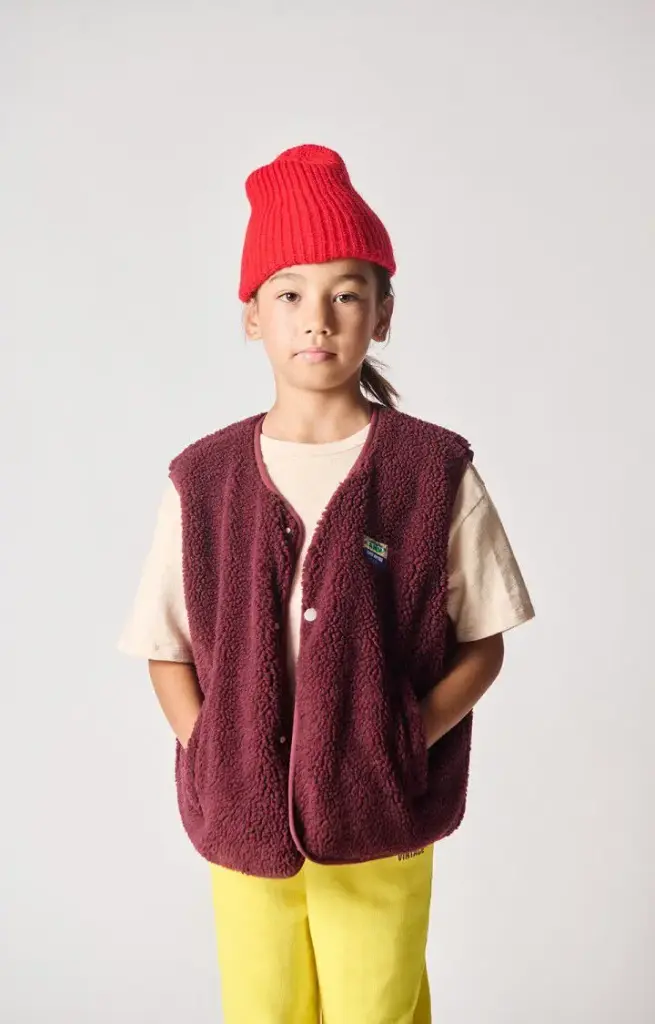 Veste Sans Manches Hoktown Bordeaux Chiné 