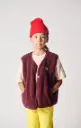 Veste Sans Manches Hoktown Bordeaux Chiné 