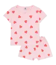 Pyjacourt A0F9H Rose Coeurs Rouges