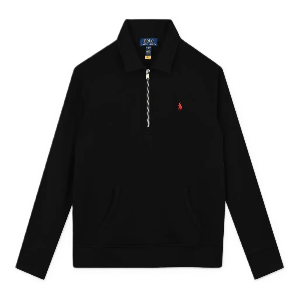 Sweatshirt Black Demi-Zip
