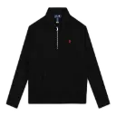 Sweatshirt Black Demi-Zip