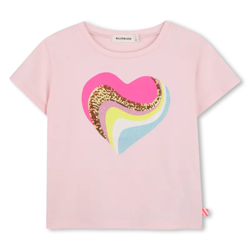 T-shirt Coeur Pink