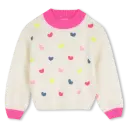 Pull Ivory Coeur Fluo