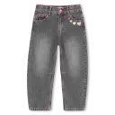Pantalon Denim Grey Broderies