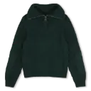Pull Vert Trellis Chiné 