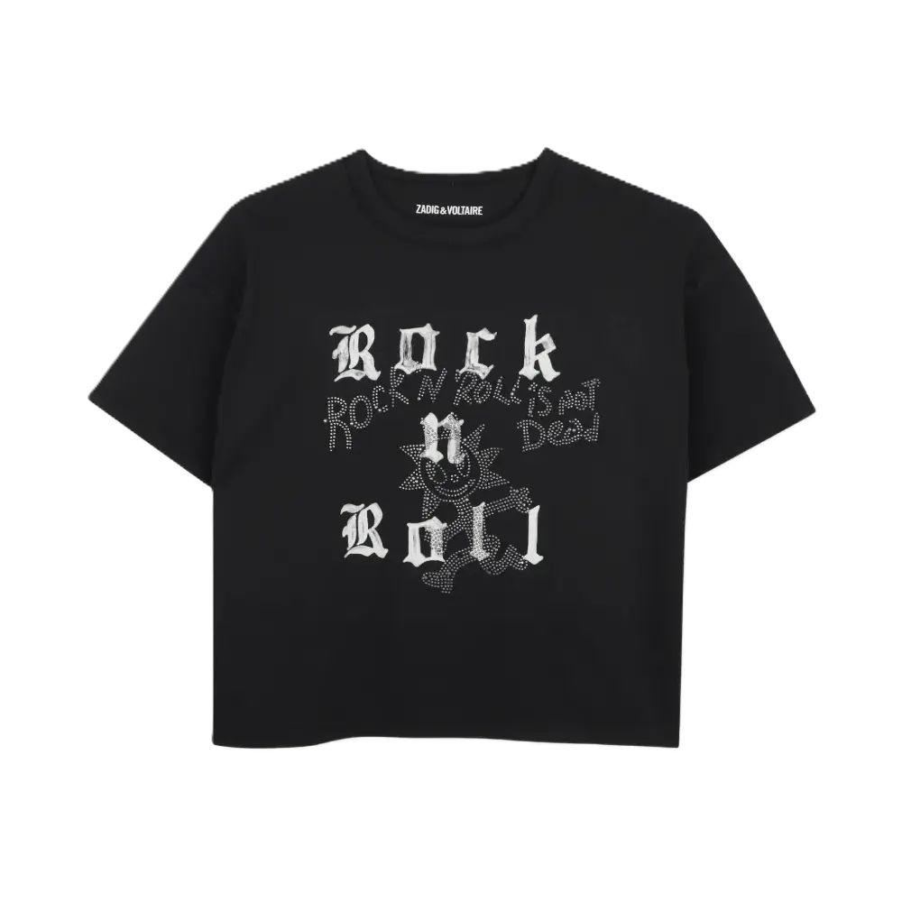 T-shirt Black Strass