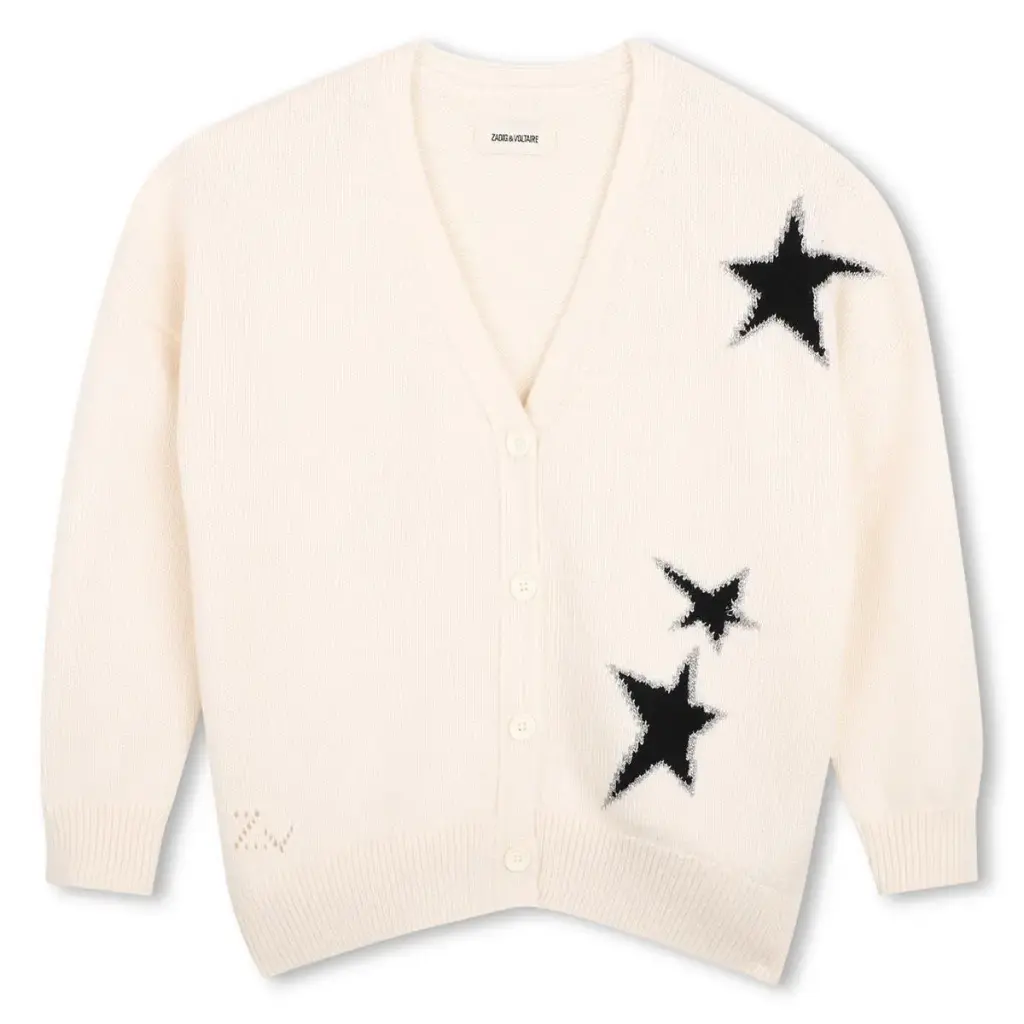 Cardigan Off White Etoiles 