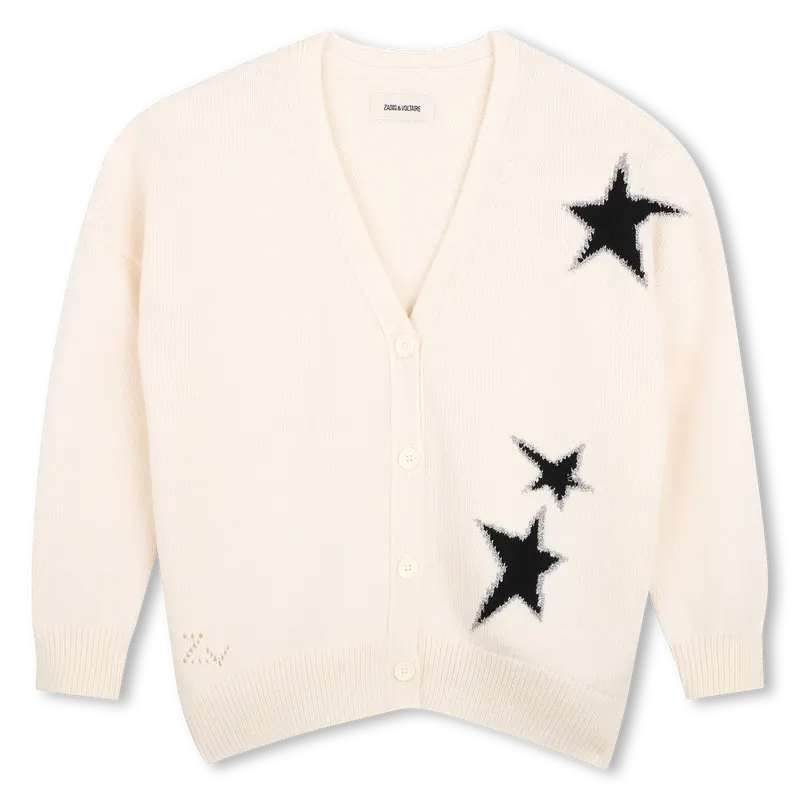 Cardigan Off White Etoiles