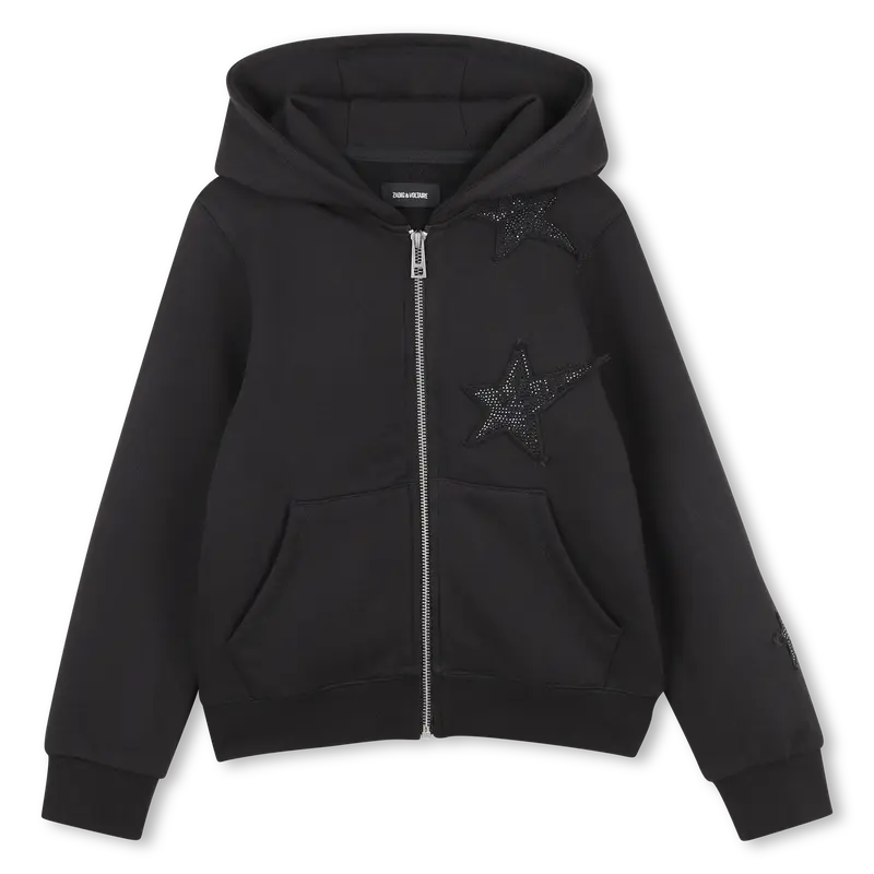 Sweat A Capuche Etoiles Sequins