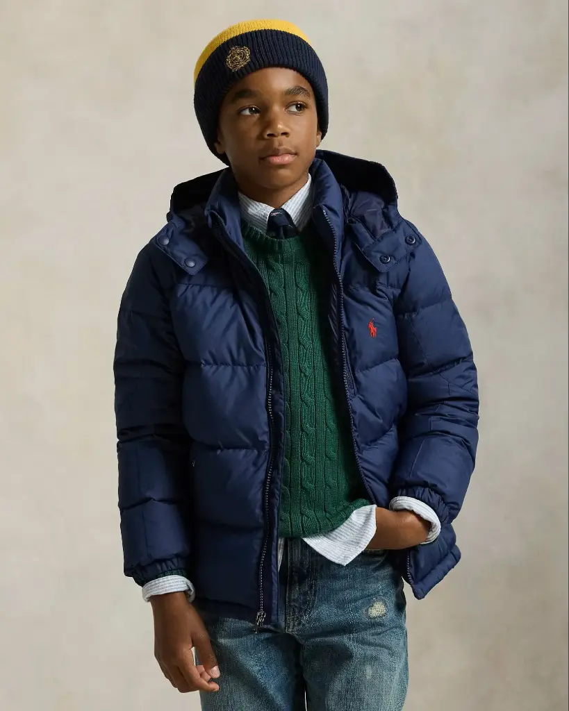 Doudoune Capuche Navy